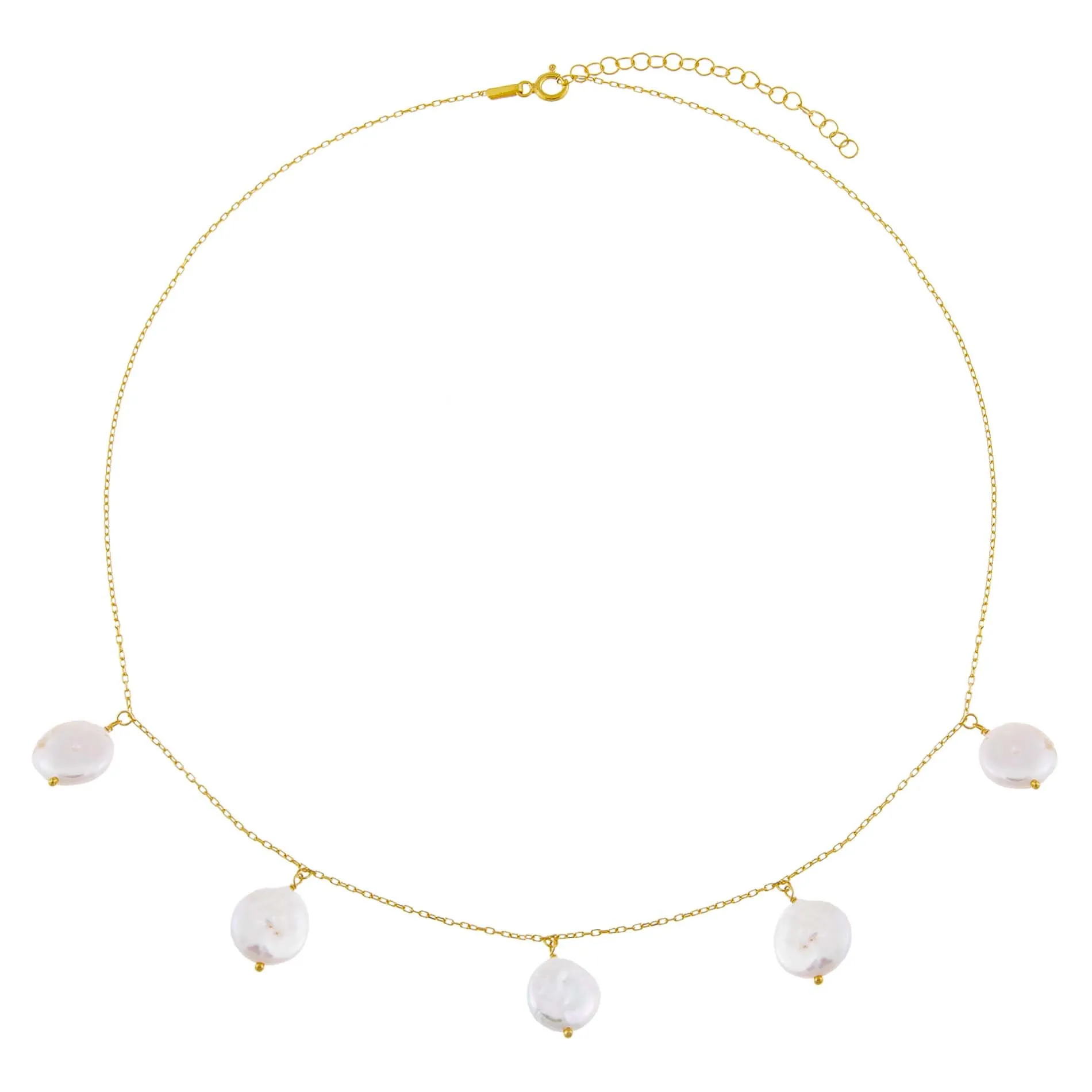 Pearl Disc Necklace