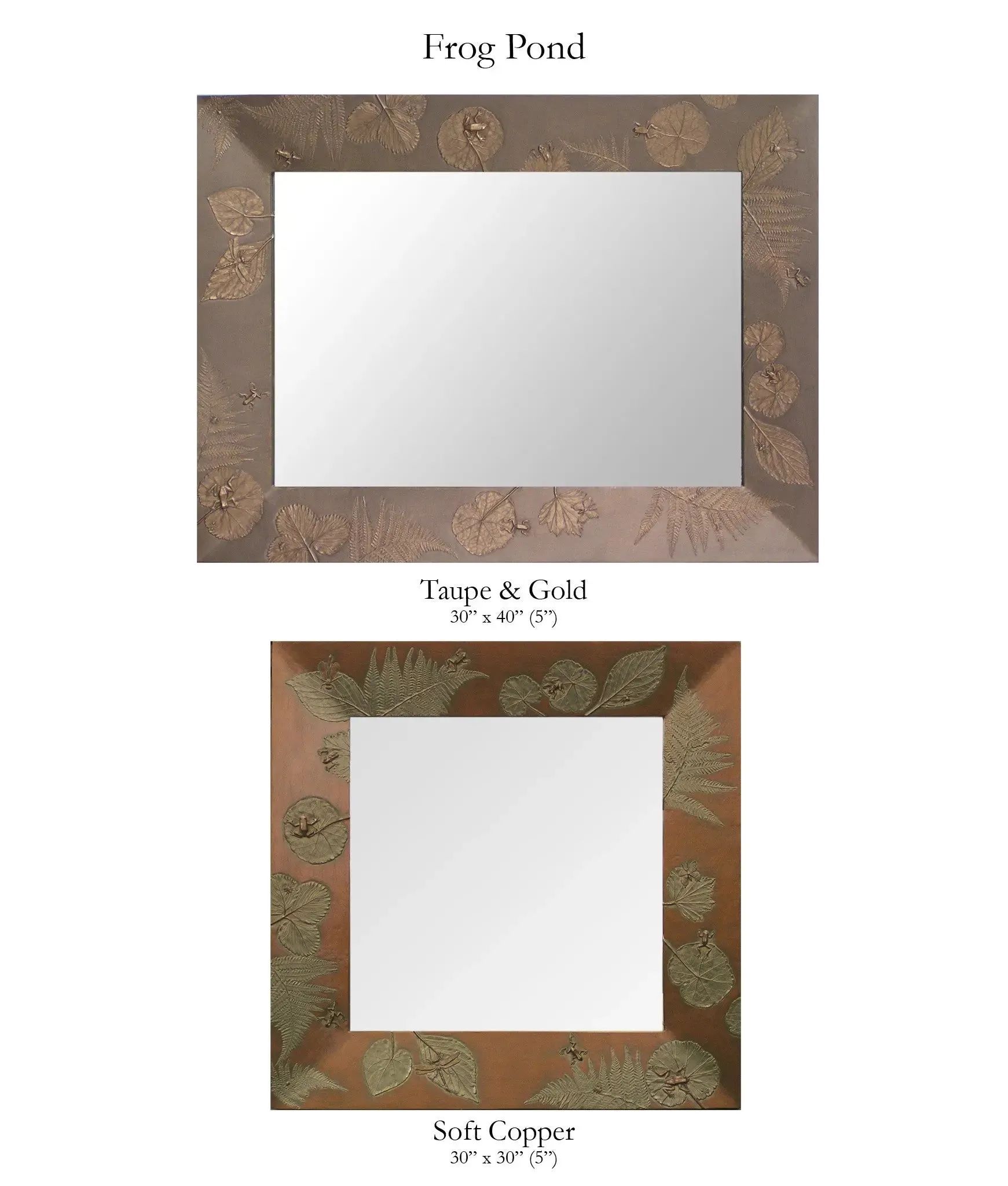 Pine Bough Rectangular and Round Mirror Blindspot Mirrors by Deborah Childress