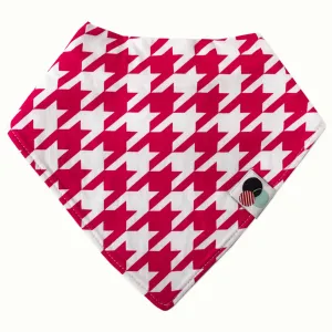 PINK HOUNDSTOOTH | Premium Baby Bandana Bib