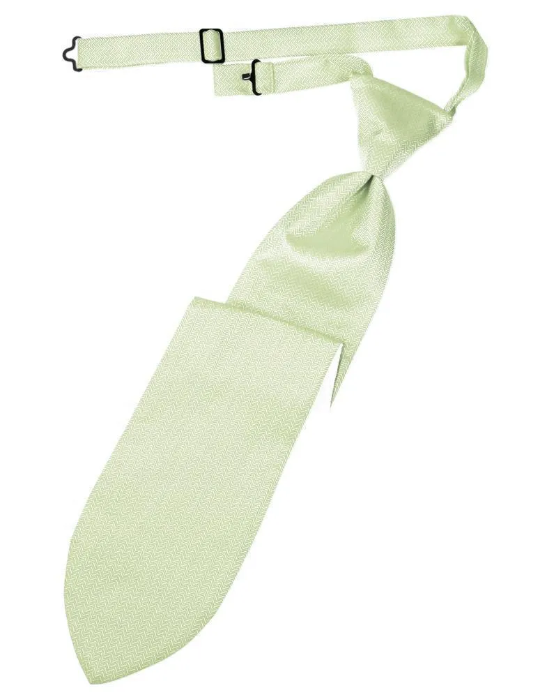 Pistachio Herringbone Necktie
