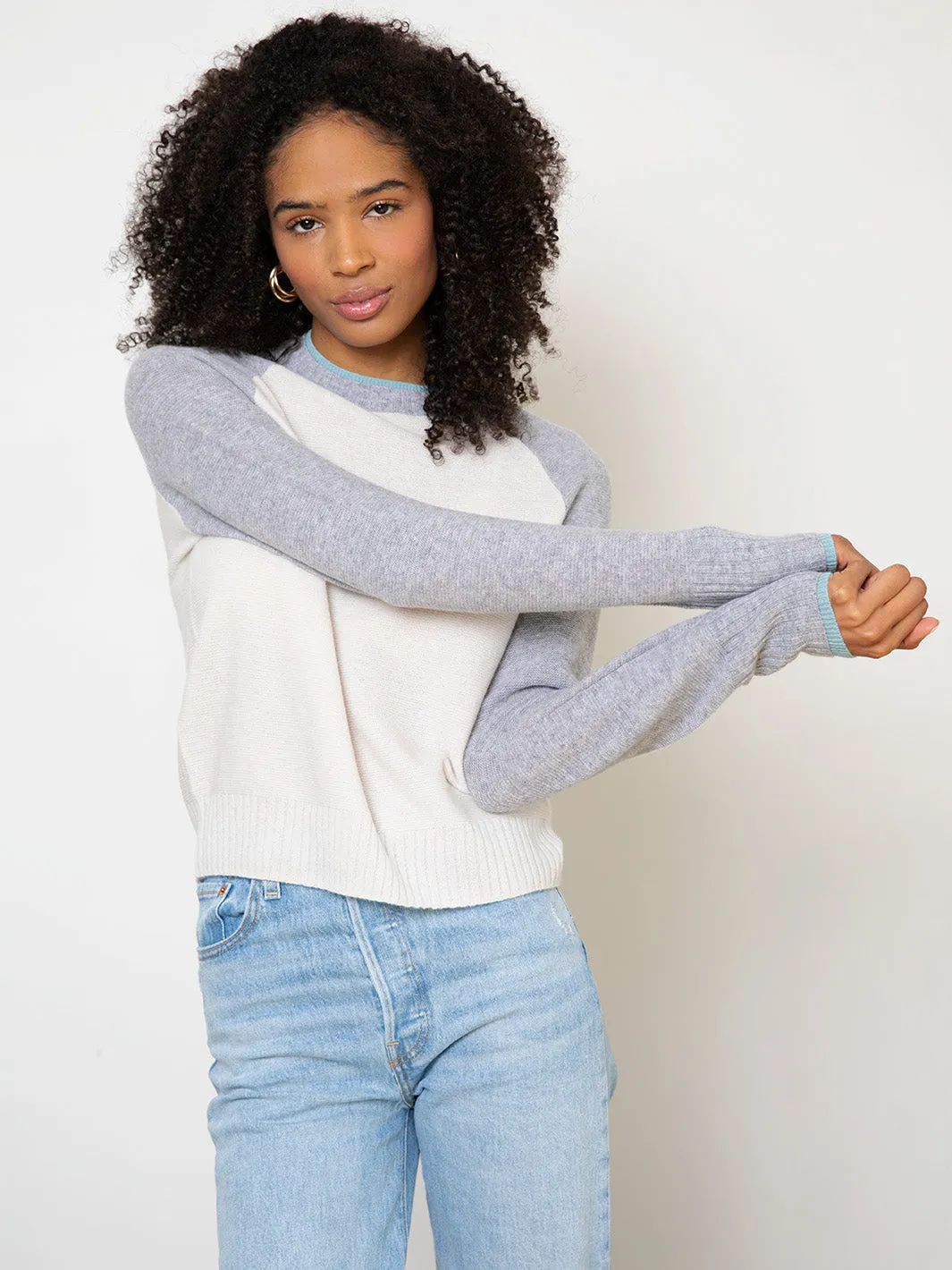 Proctor Cashmere Baseball Pullover