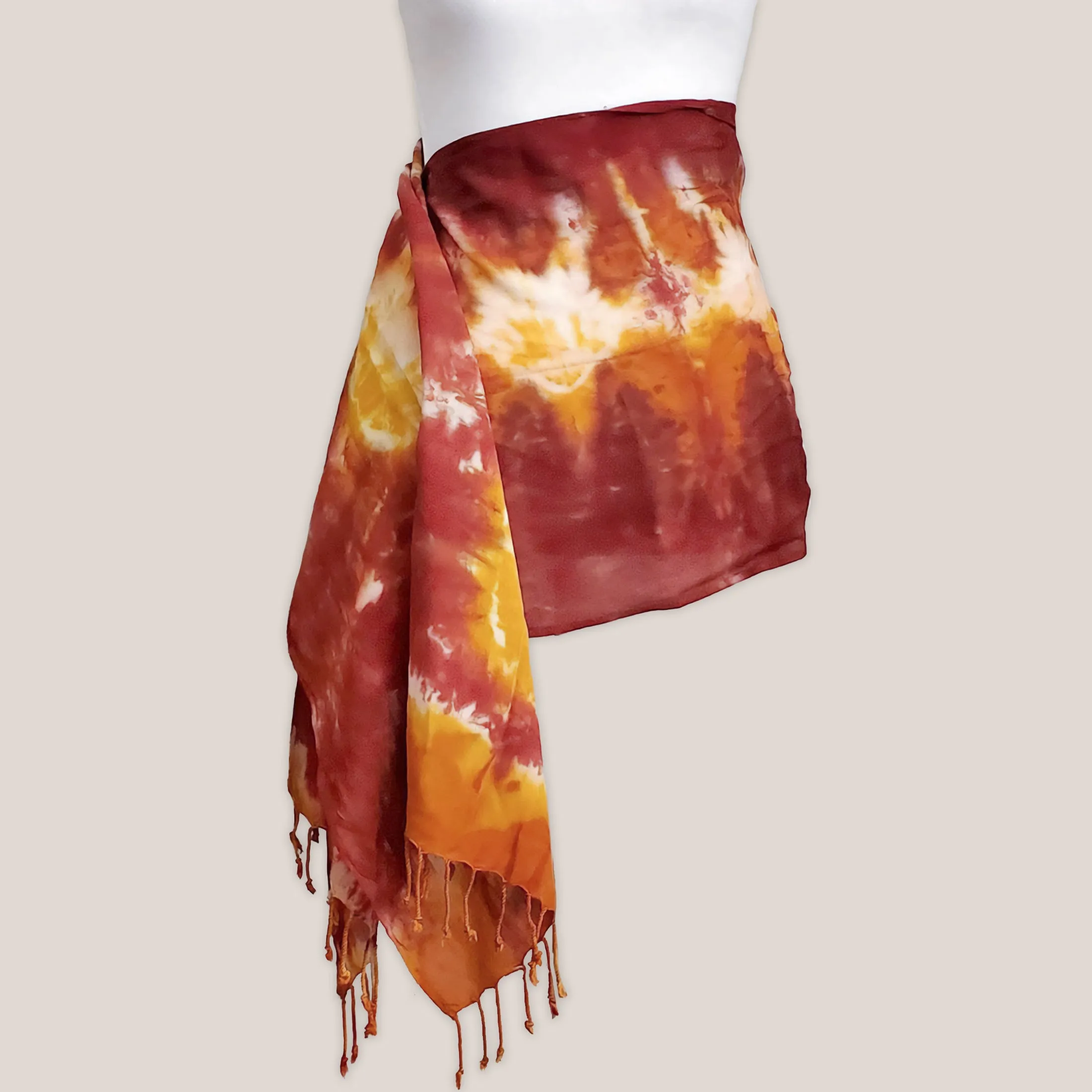 Pumpkin Spice Tie Dye Scarf