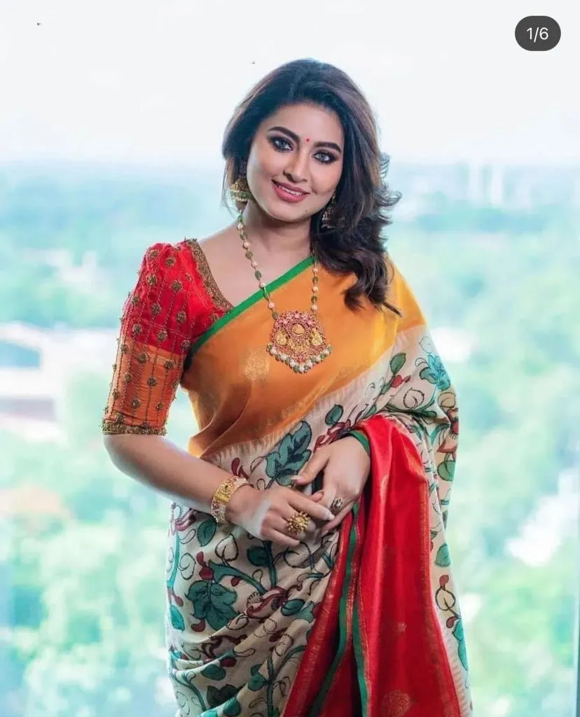 Pure Gadwal Pattu Saree with Maggam Work Blouse
