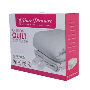Pure Pleasure Cotton Quilt Fully Fitted Electric Blanket