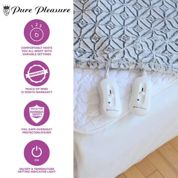 Pure Pleasure Cotton Quilt Fully Fitted Electric Blanket