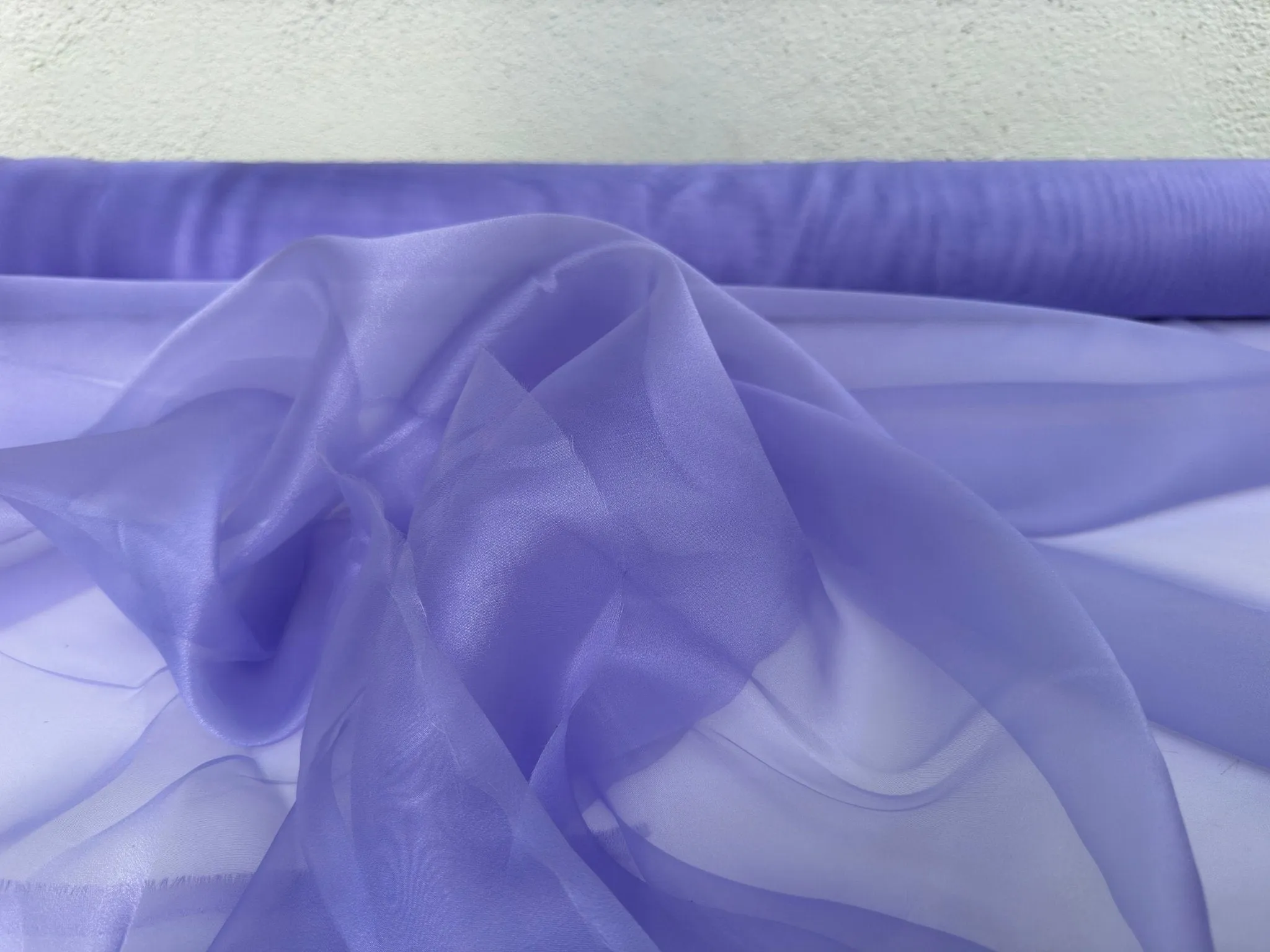 Purple Crystal Organza Fabric By Yard Light Lilac Organza, Shiny Sheer Organza Material for Grils Dresses Tutus Bridal Gowns Event Decor DIY
