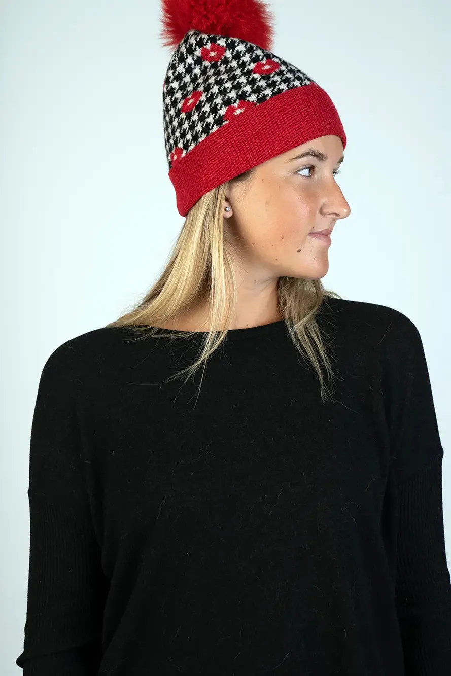 Red Lips Knitted Hat