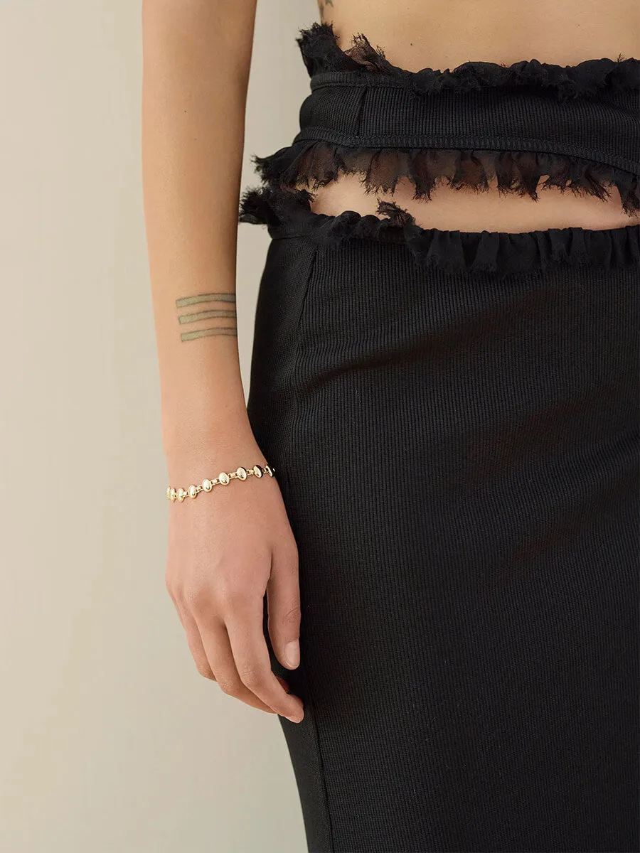 Reflection Oval Bracelet - Gold
