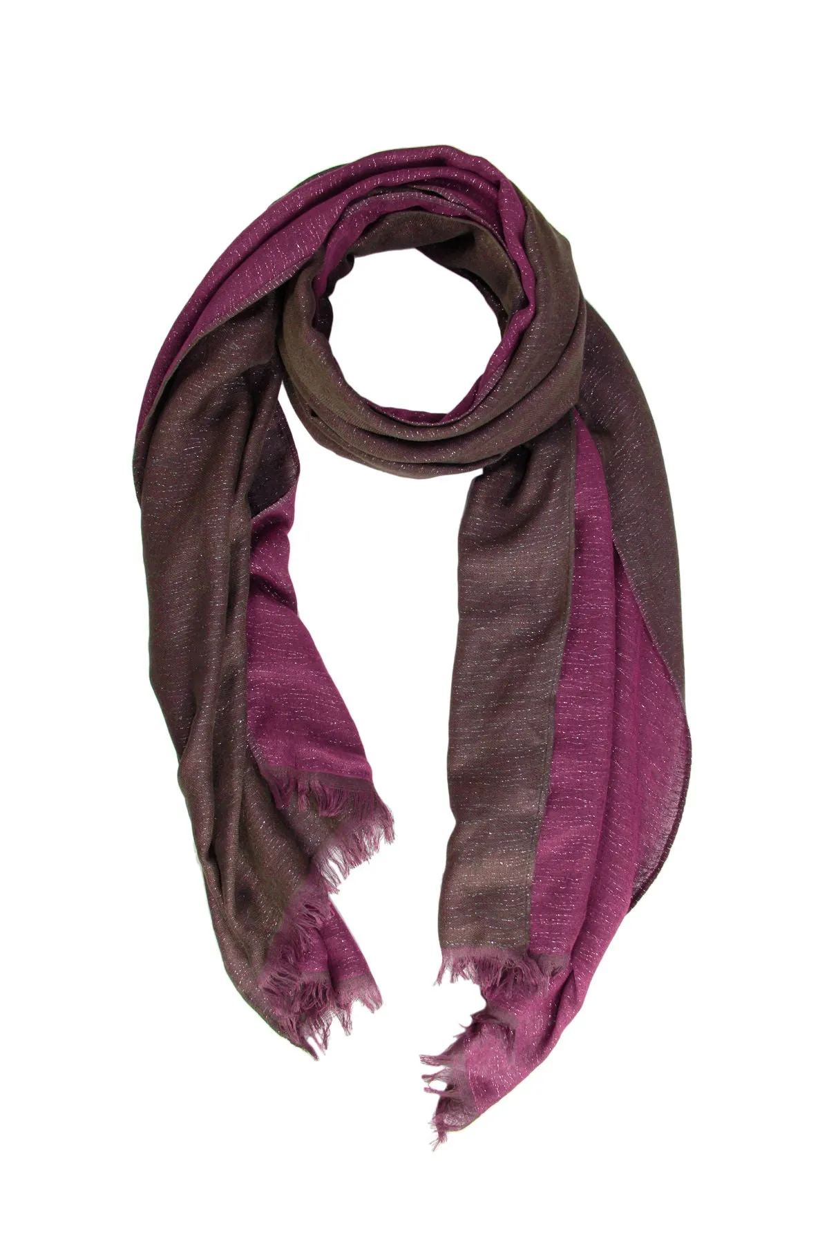 Reversible Silver Lurex Scarf