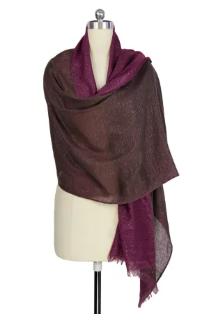 Reversible Silver Lurex Scarf