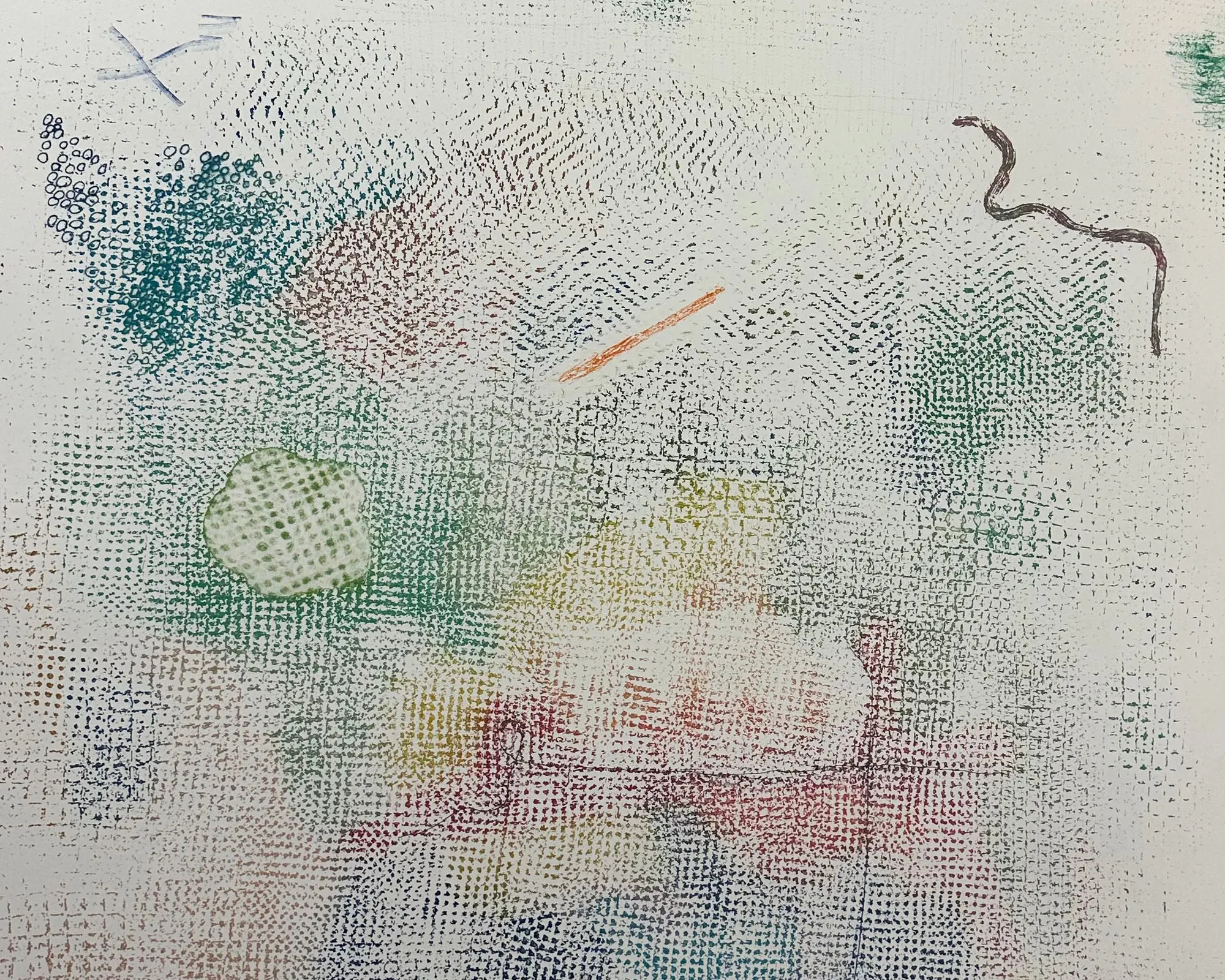 Robert Natkin Signed 1978 Abstract Color Etching