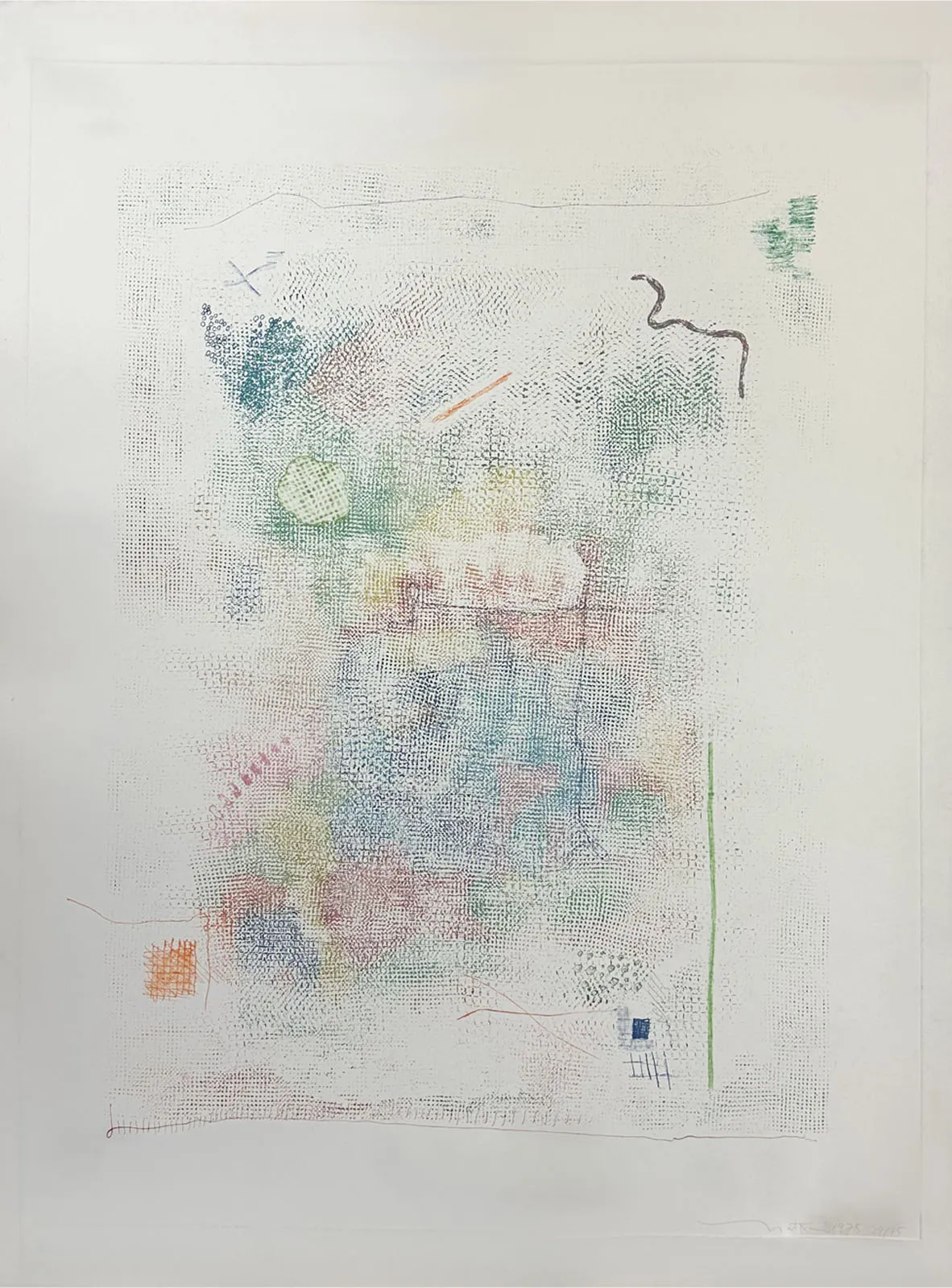 Robert Natkin Signed 1978 Abstract Color Etching