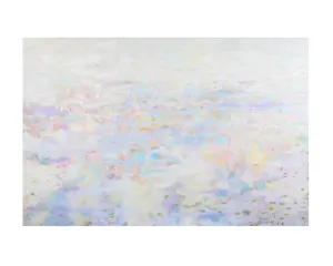Ronald D. Newman Signed Oil on Canvas "Wind/Clouds" Abstract Painting