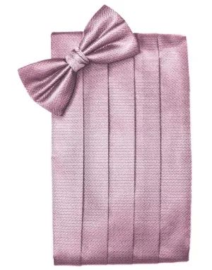 Rose Herringbone Cummerbund