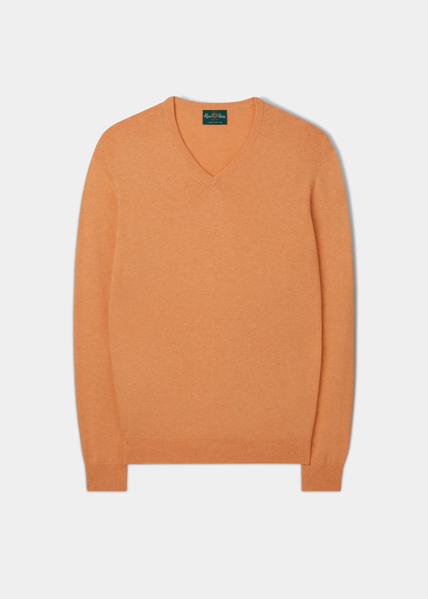 Rothwell Cotton Cashmere Jumper In Mango