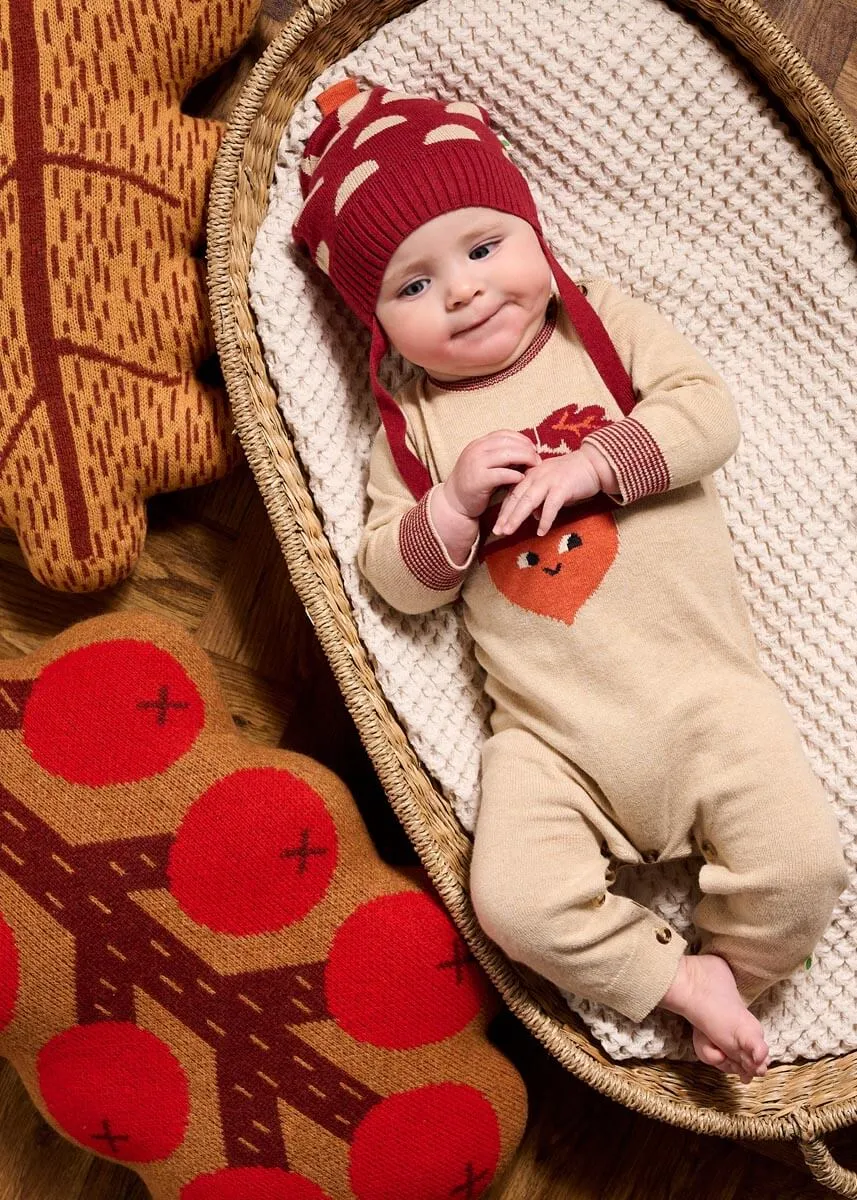 Rowan - Biscuit Acorn Knit Playsuit