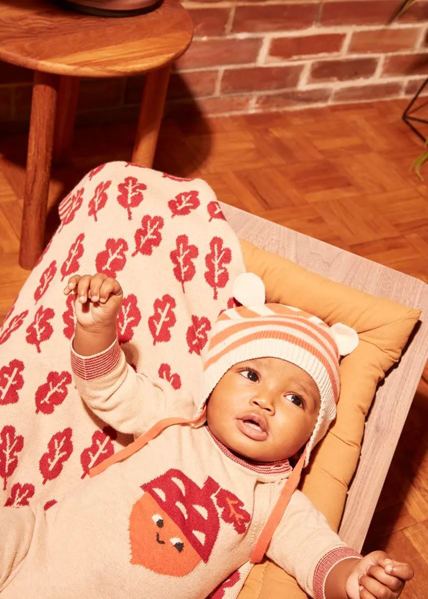 Rowan - Biscuit Acorn Knit Playsuit