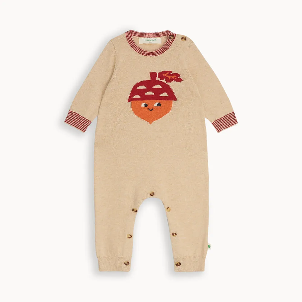 Rowan - Biscuit Acorn Knit Playsuit