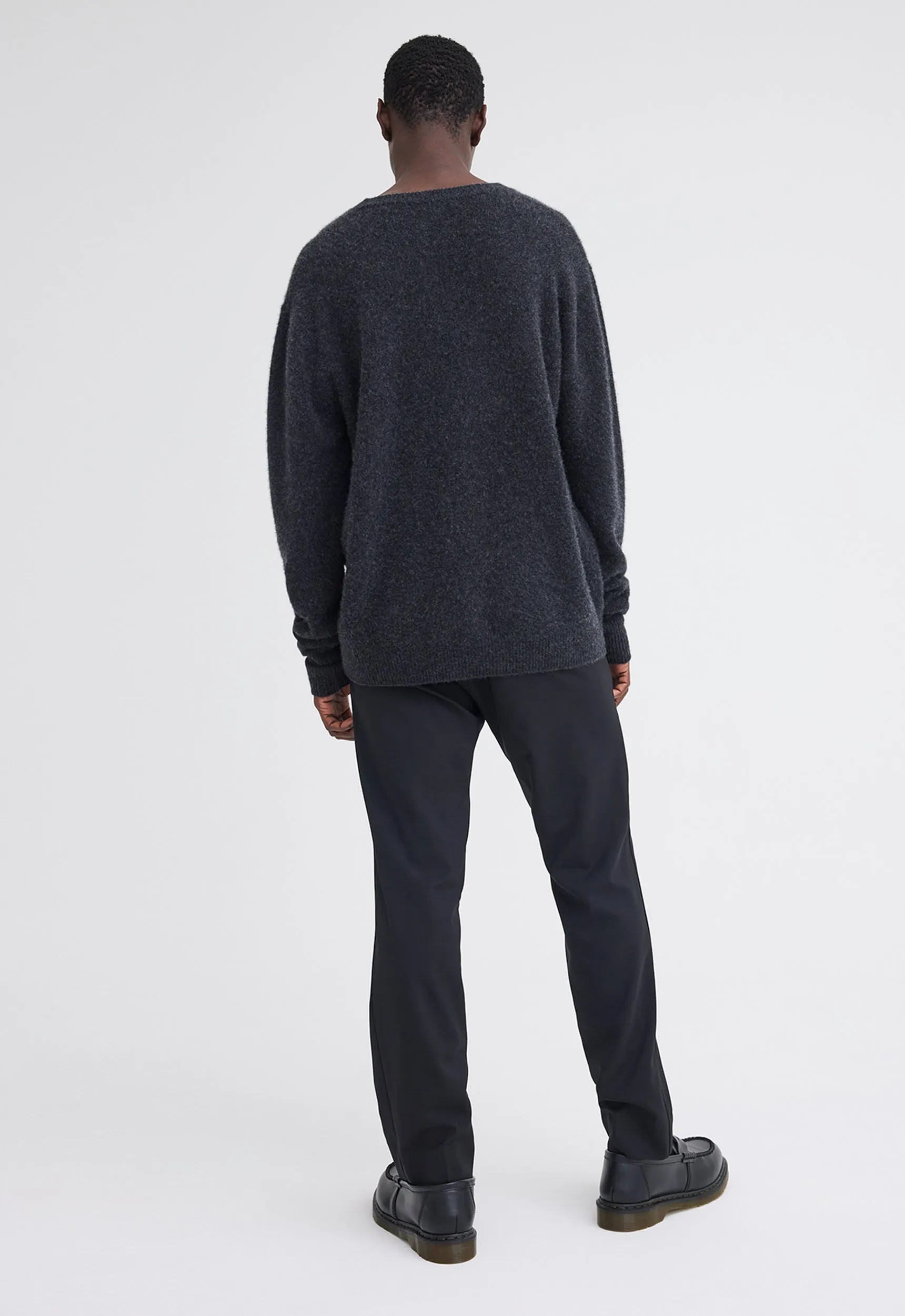 Roy Cashmere Sweater - Char Marle Grey