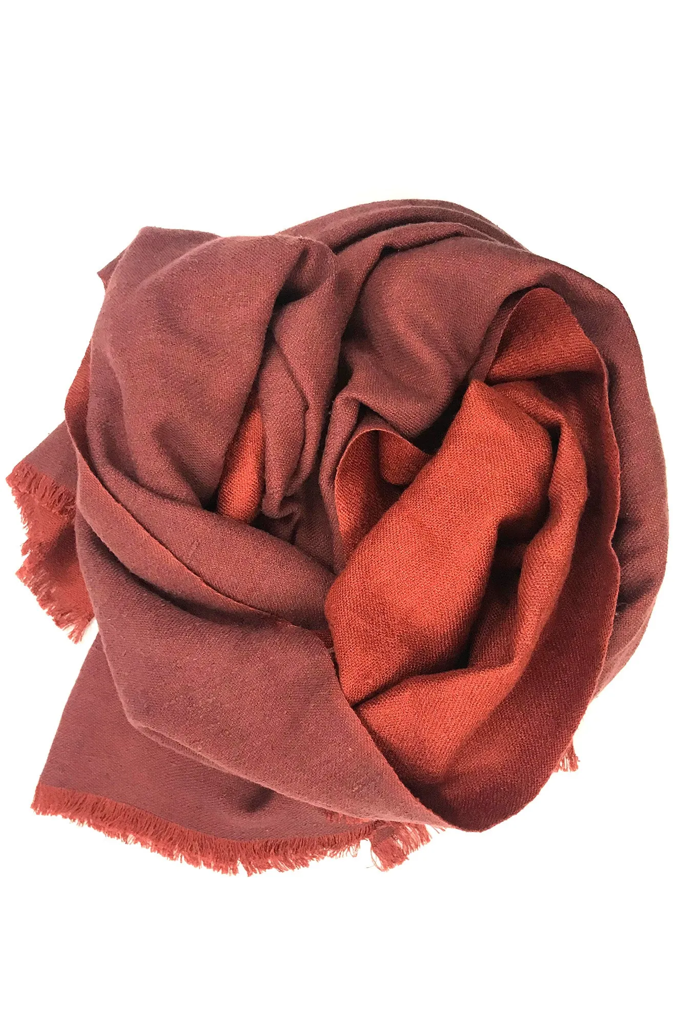 Rust Silk Cashmere Men Scarf