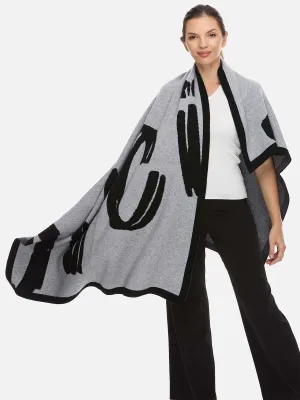 Sesame Dot Luxe Cashmere Blanket - Gray