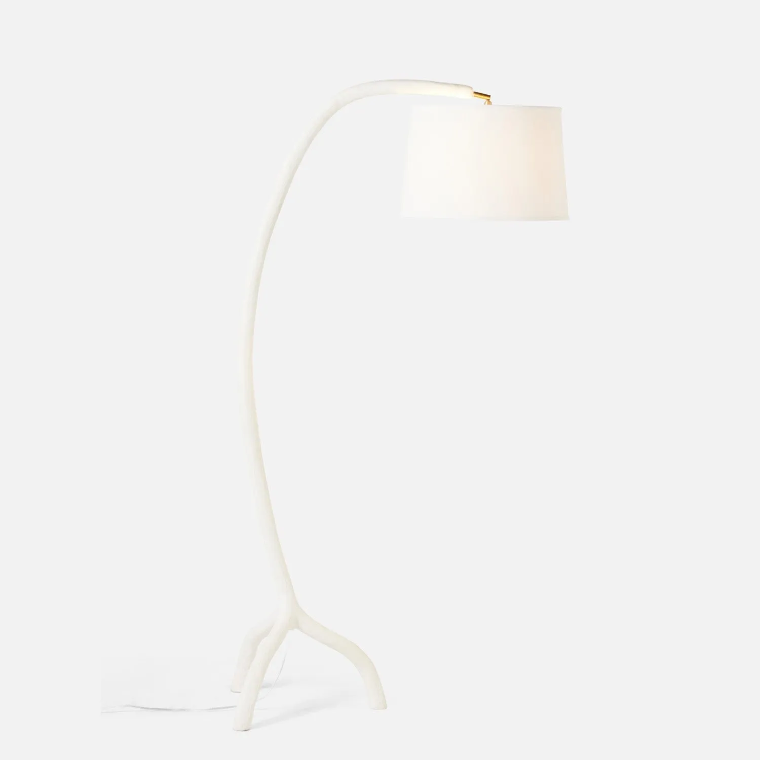 Shona Arc White Floor Lamp