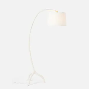 Shona Arc White Floor Lamp