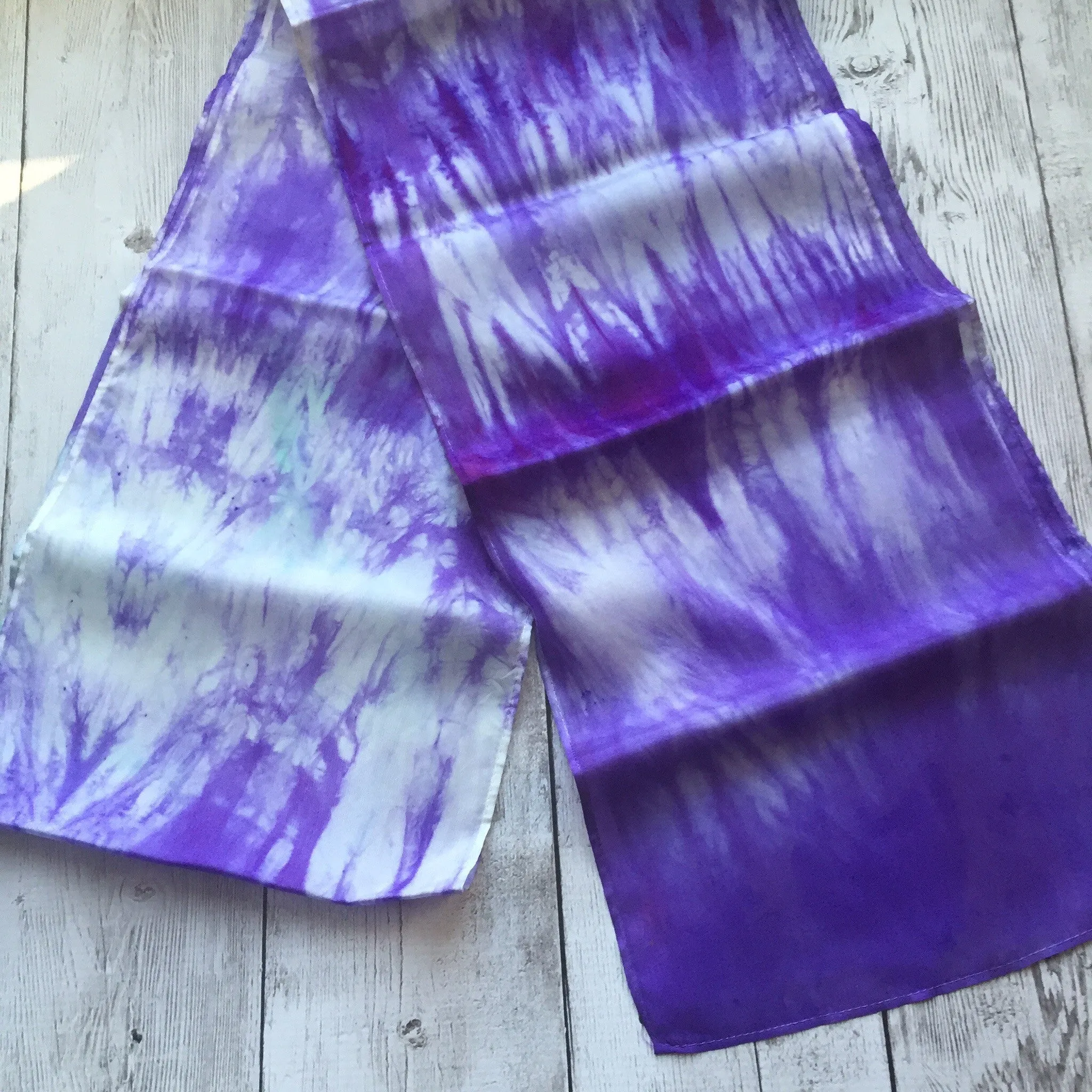 Silk Scarf - Hand Painted 8" x 72"