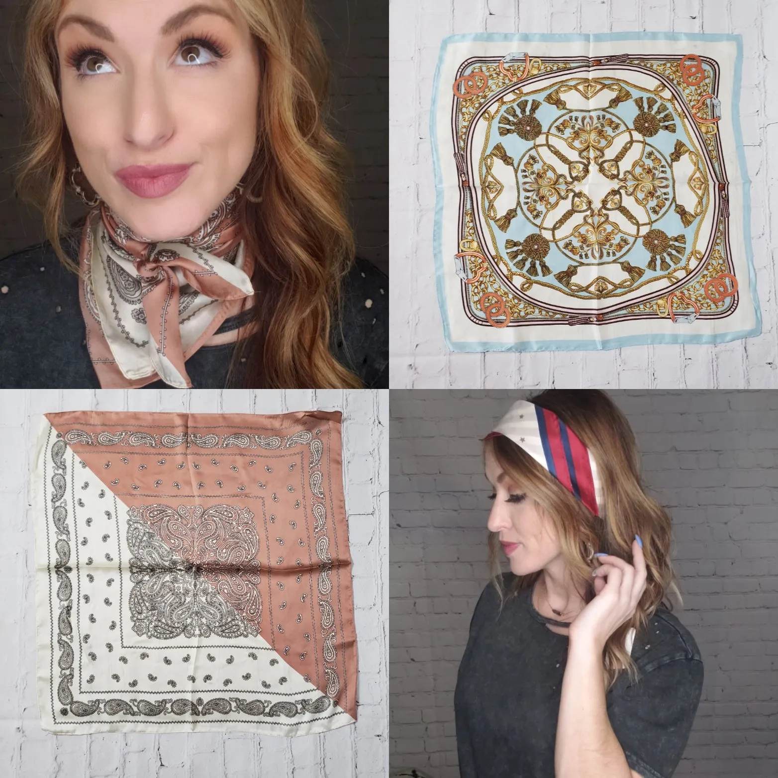 Silky Scarves: Multi