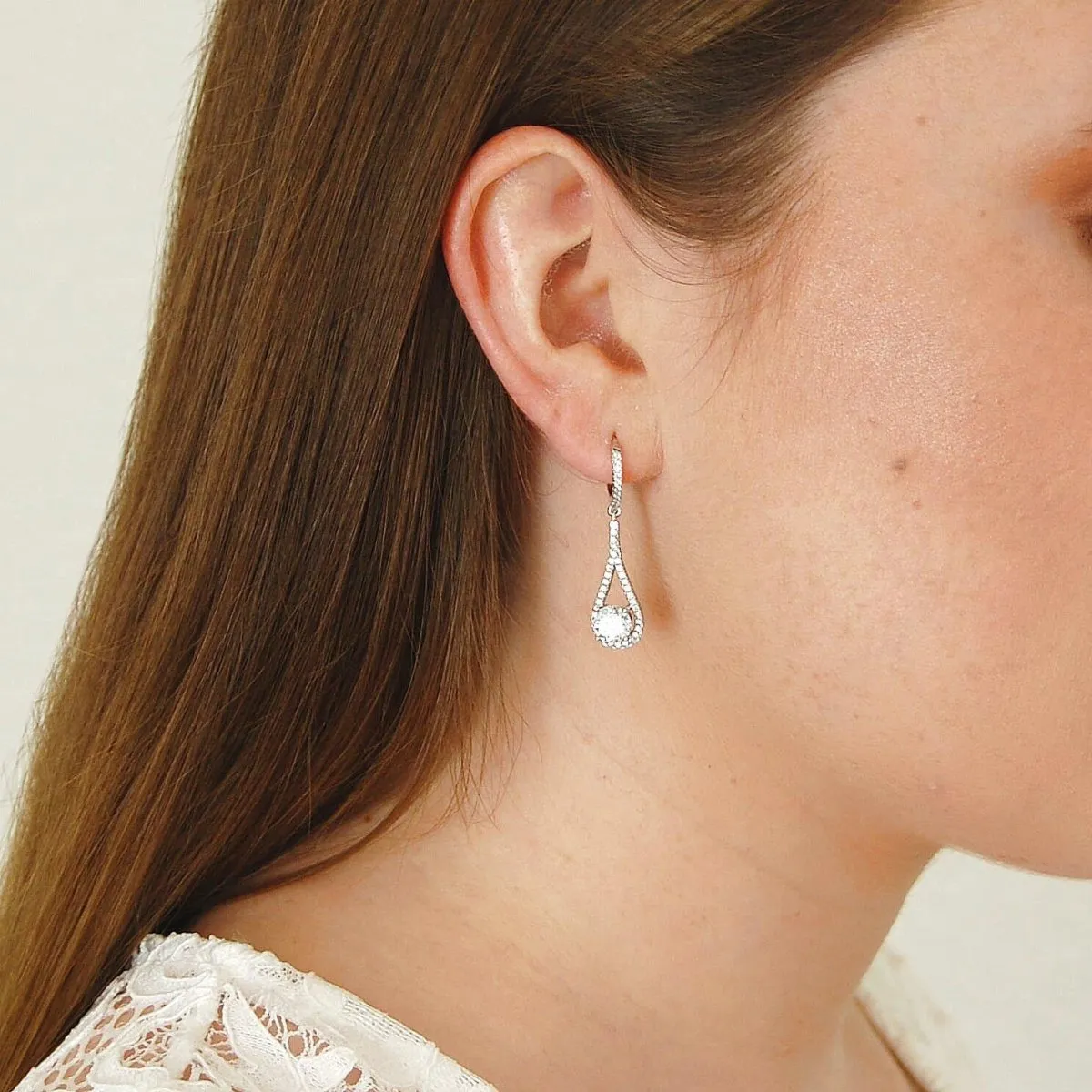 Simulated Diamond Earrings