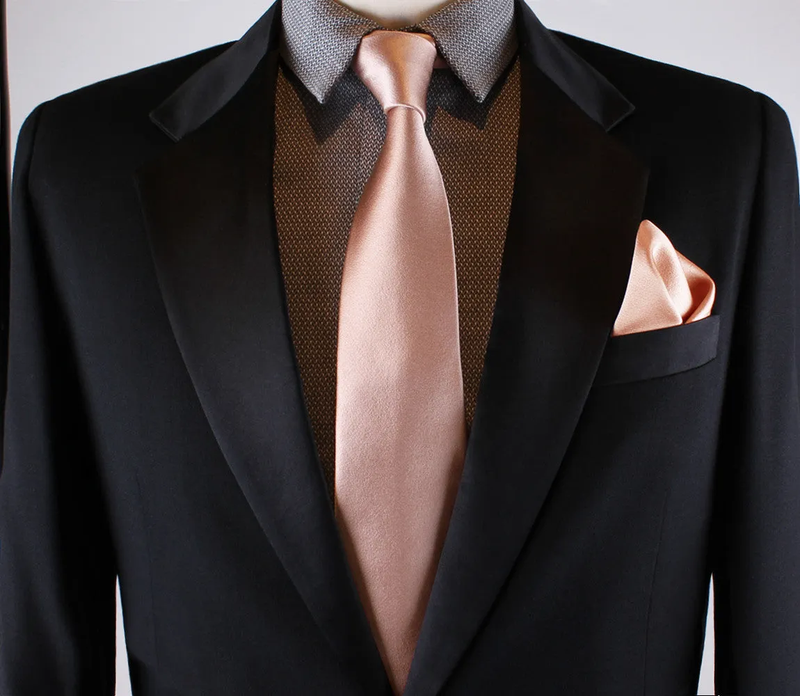 Skinny Rose Gold Tie