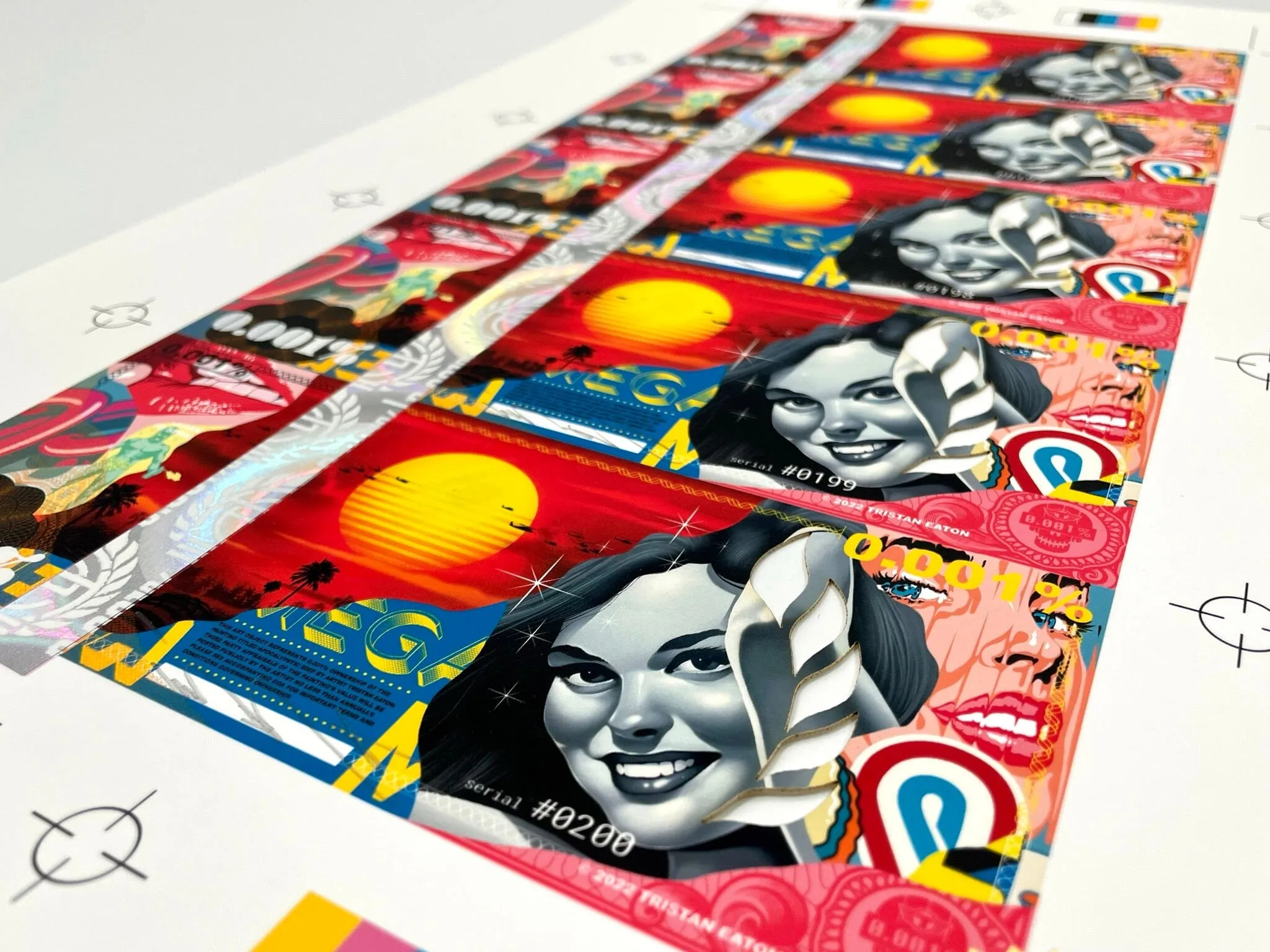 SLICES (Uncut Sheet of 5)