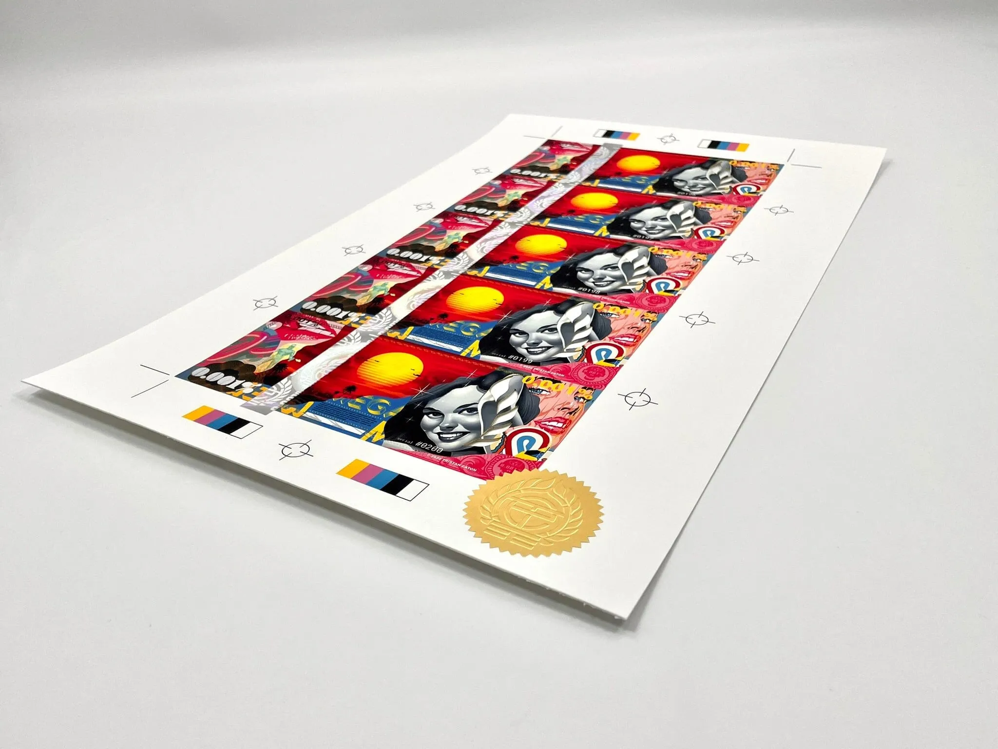 SLICES (Uncut Sheet of 5)