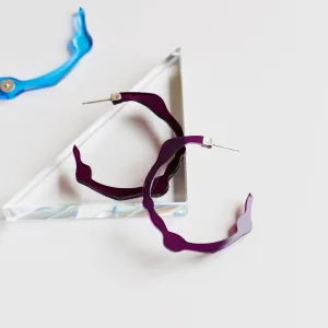 Small Pure Violet Hoops