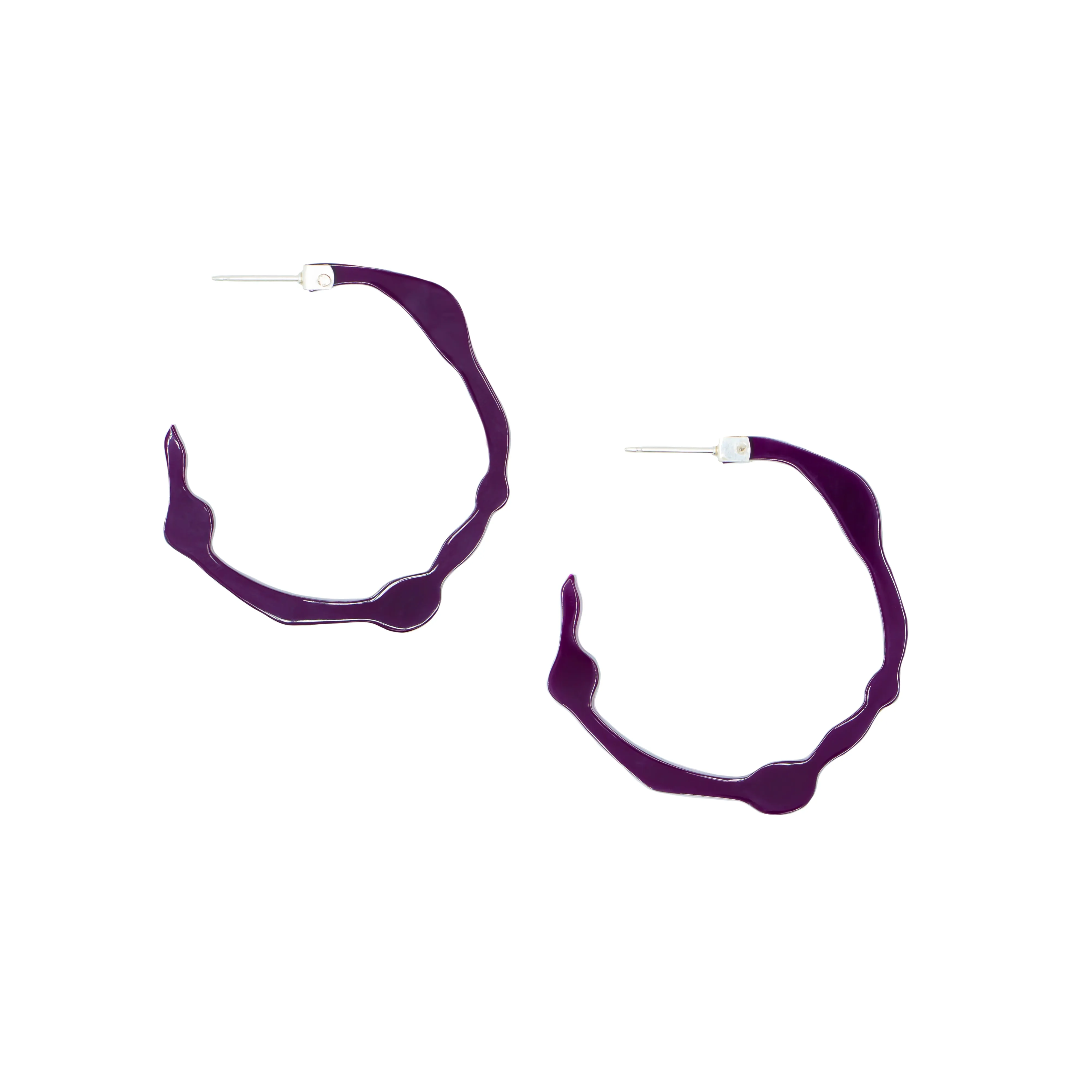 Small Pure Violet Hoops