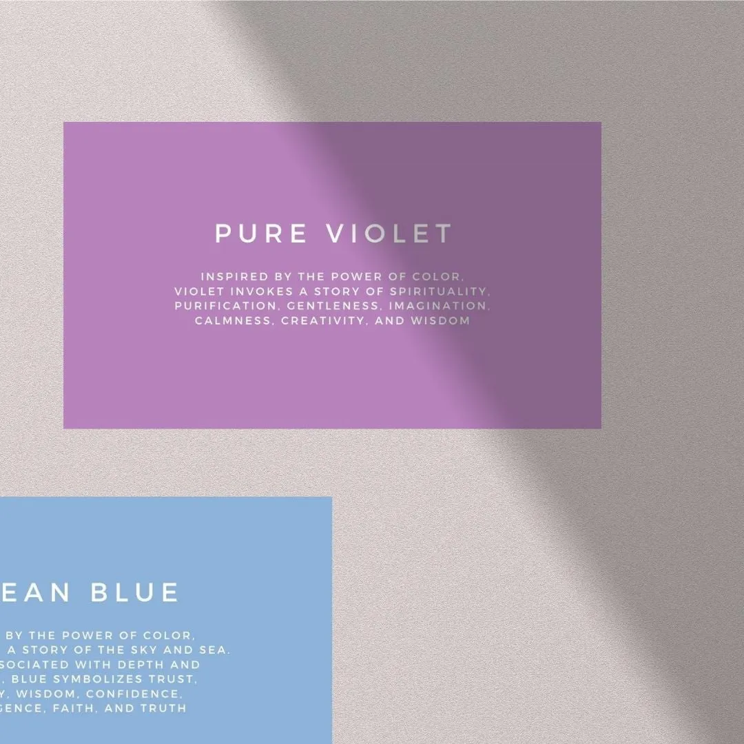 Small Pure Violet Hoops