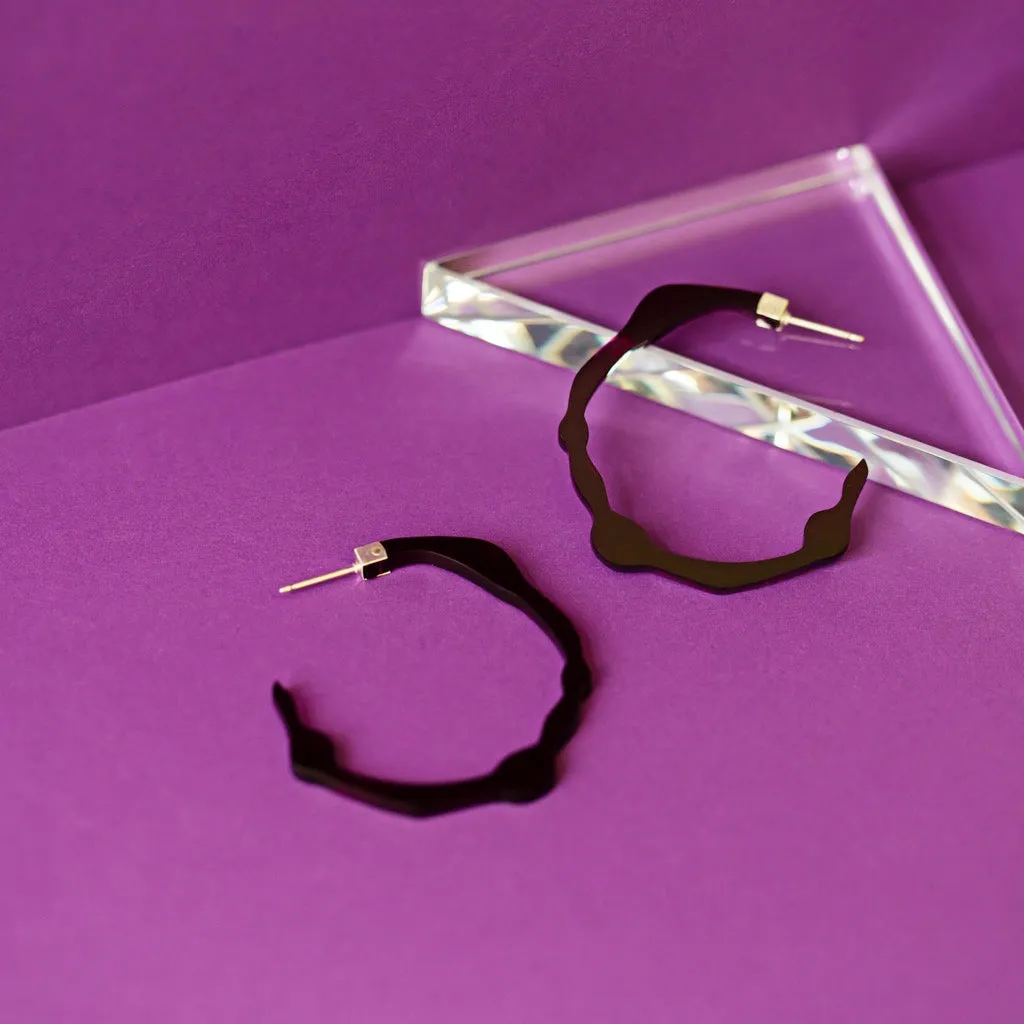 Small Pure Violet Hoops