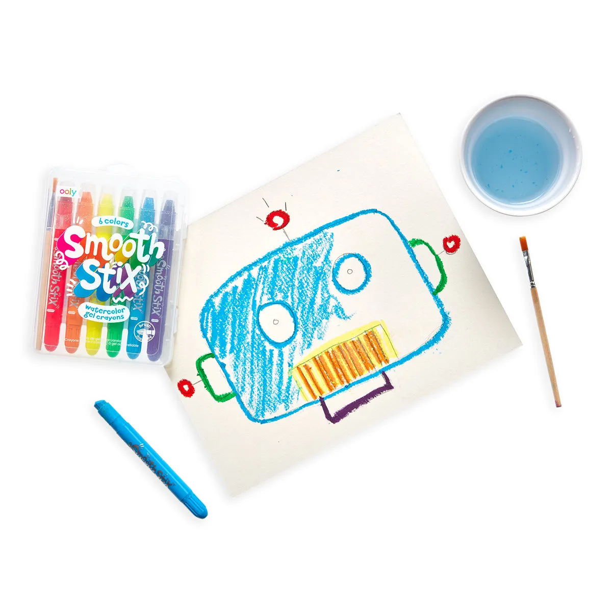 Smooth Stix Watercolor Gel Crayons - 7 Piece Set