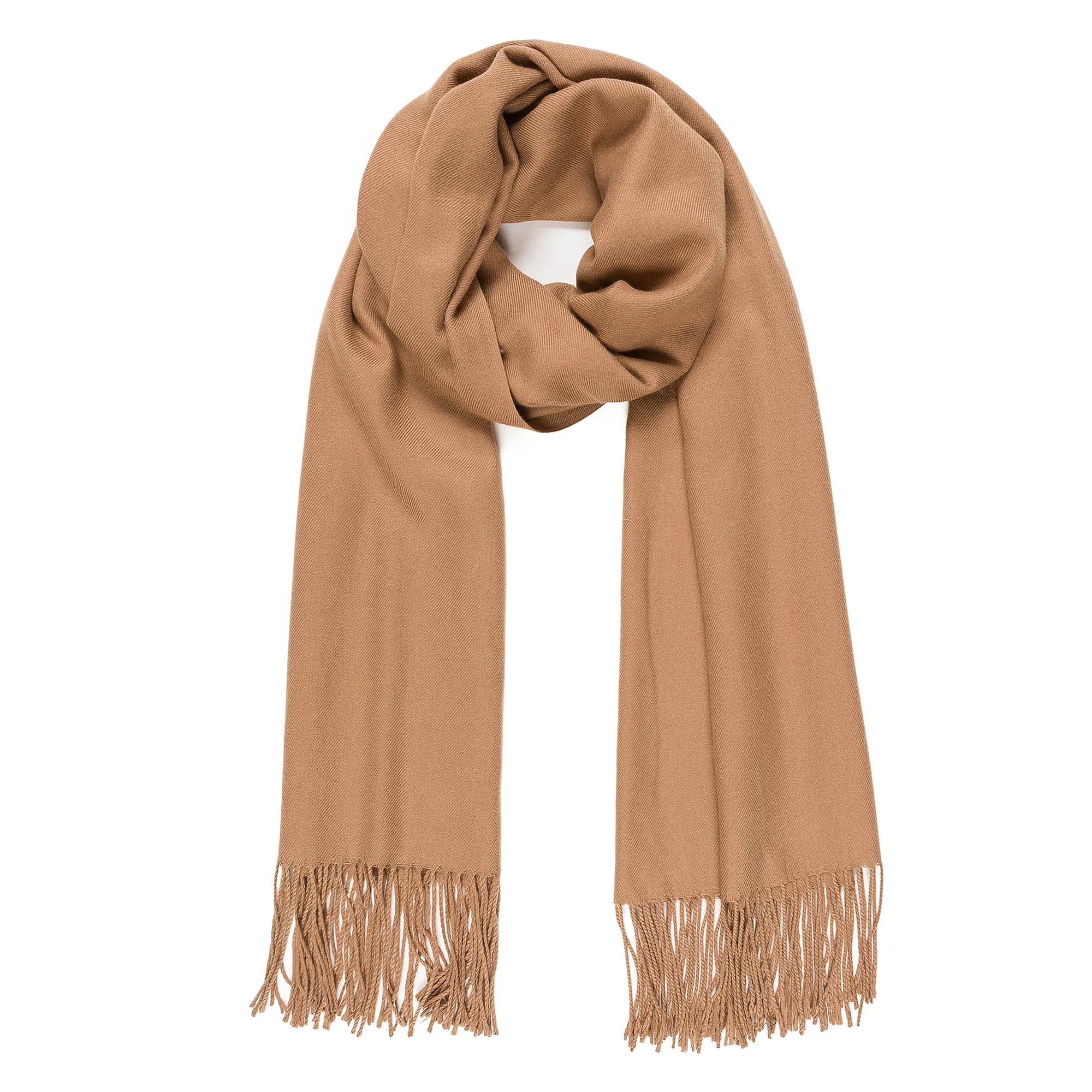 Solid Color Classic Scarf (Caramel)
