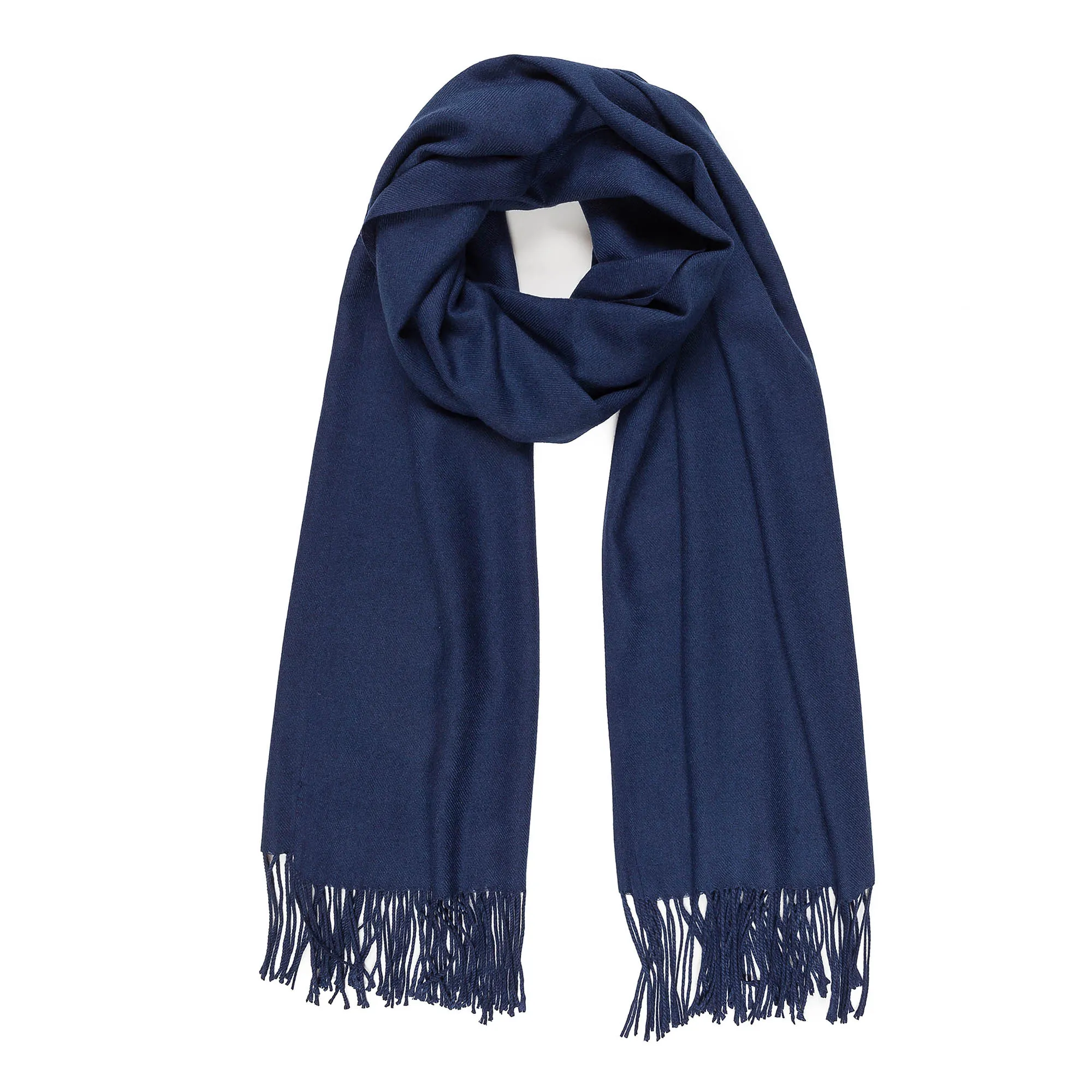 Solid Color Classic Scarf (Navy)