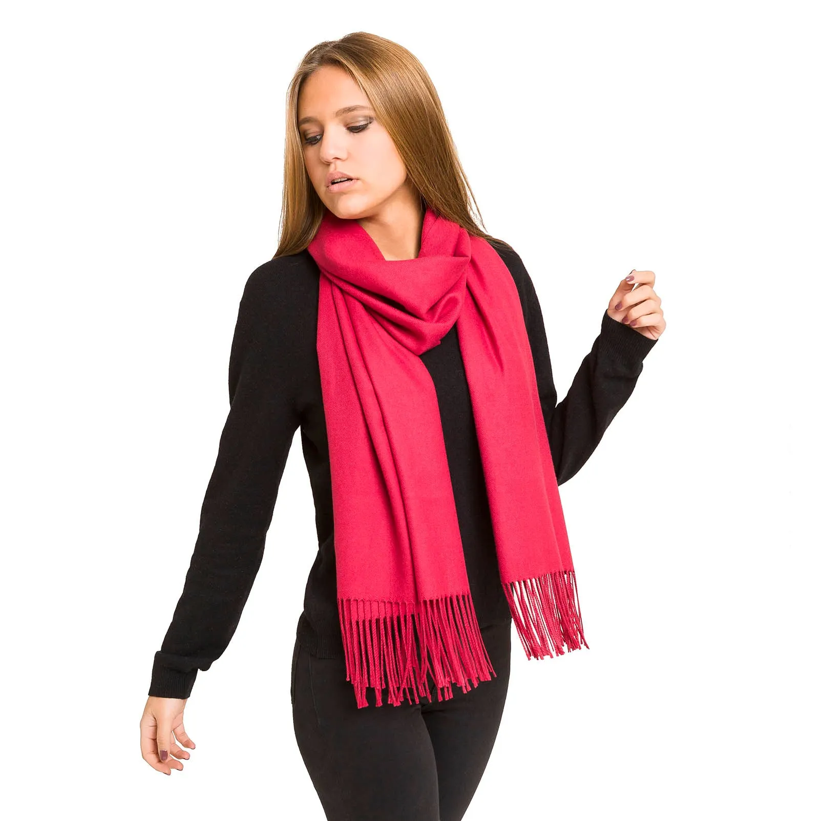 Solid Color Classic Scarf (Red)