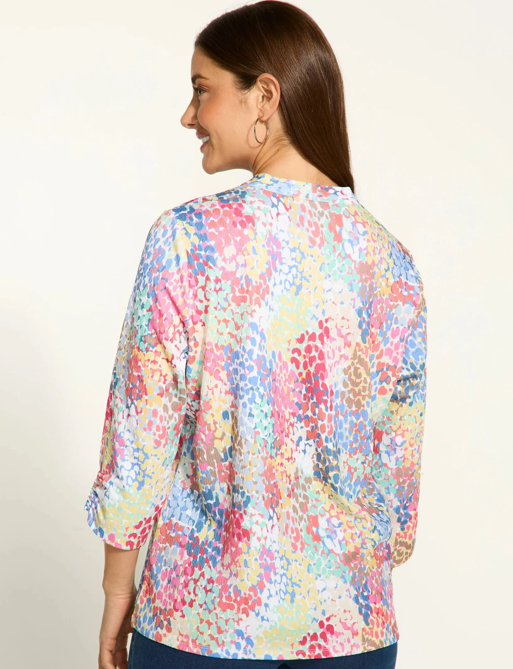Spectral V-Neck Top