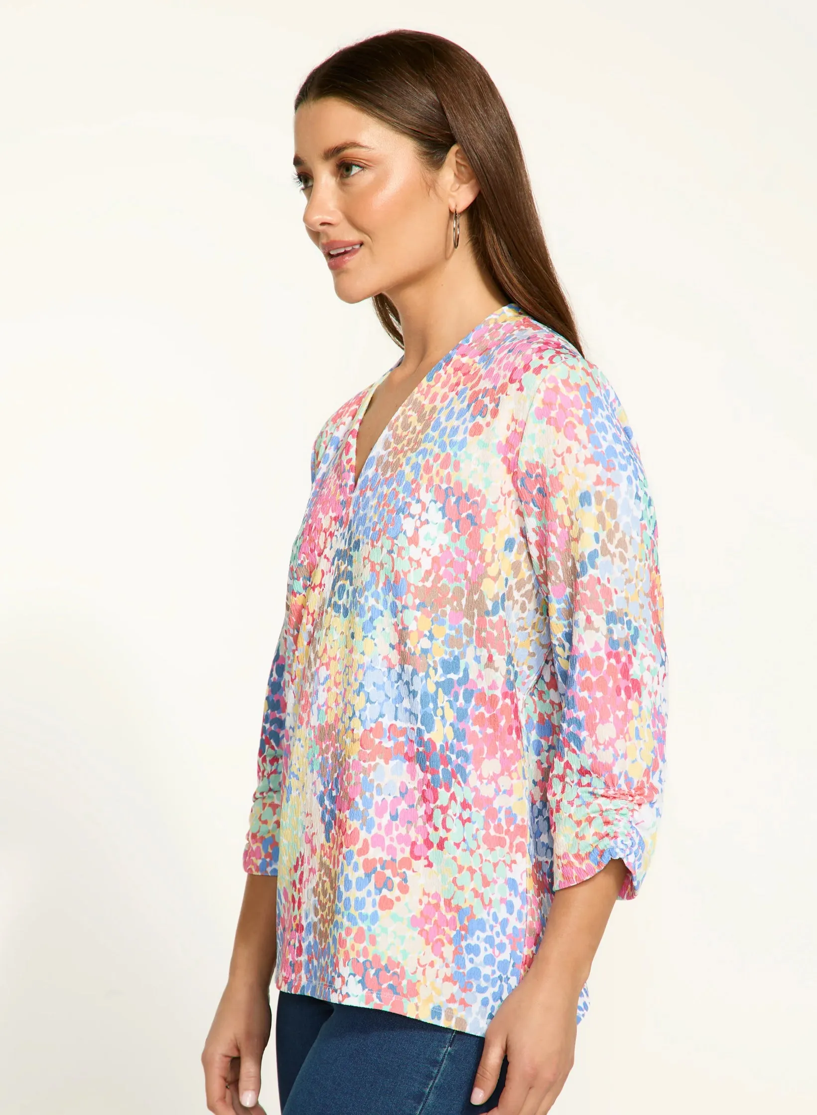 Spectral V-Neck Top