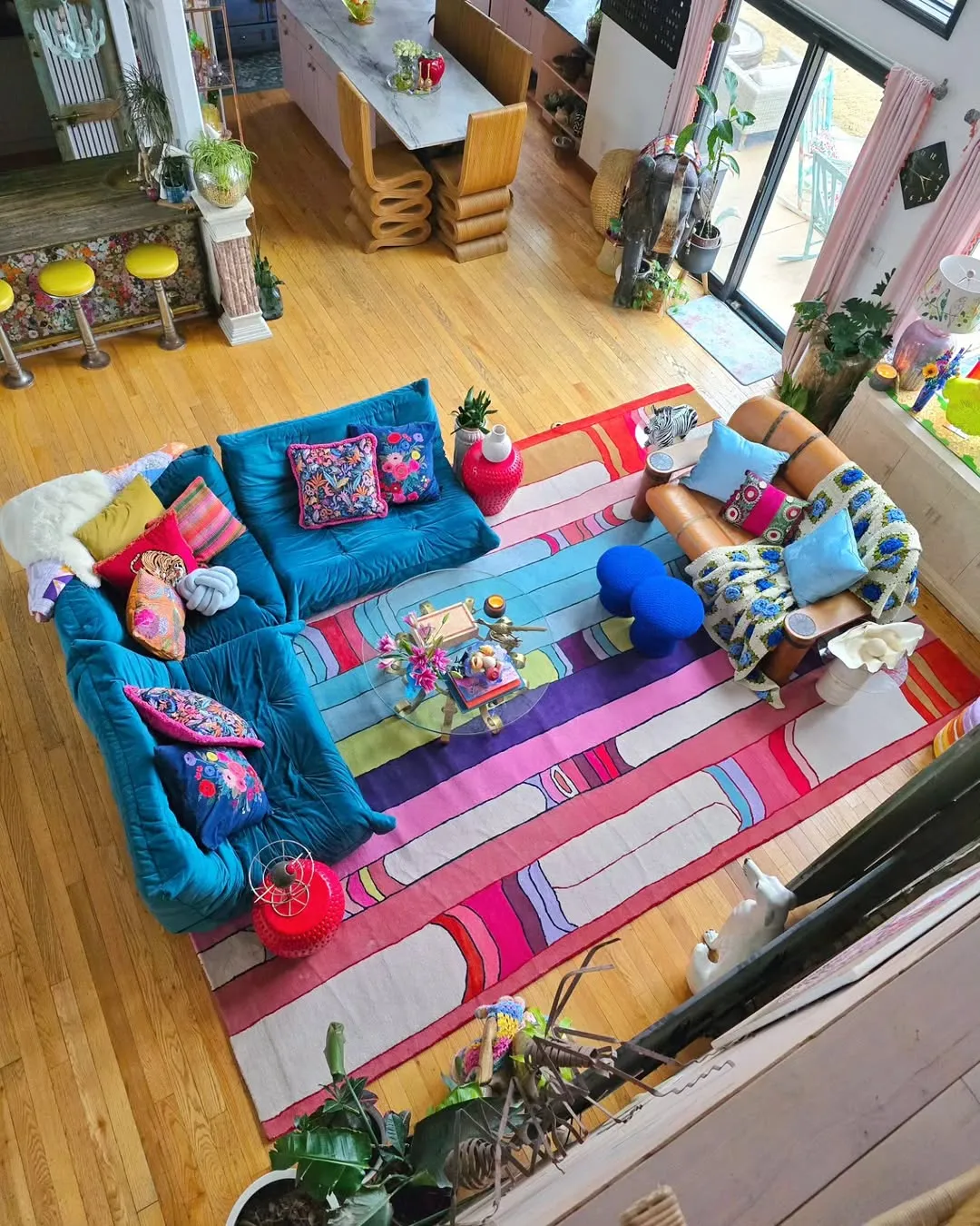 Spectrum Stripe Hand Tufted Rug