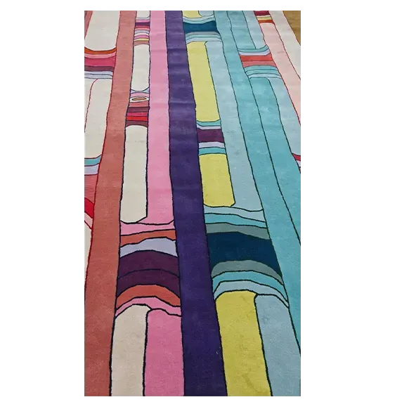 Spectrum Stripe Hand Tufted Rug