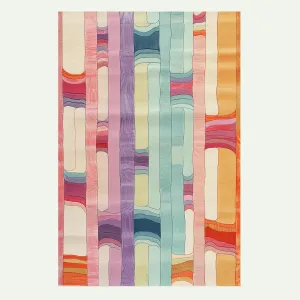 Spectrum Stripe Hand Tufted Rug