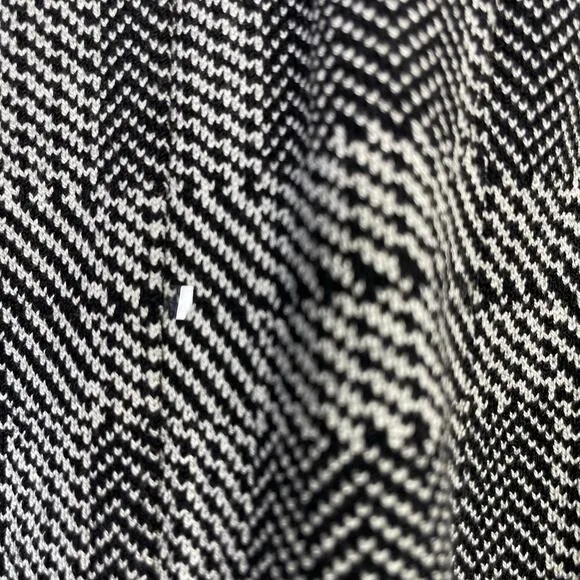 St John Collection Vintage Y2K Black White Plaid Pleated Sparkle Skirt womens 10