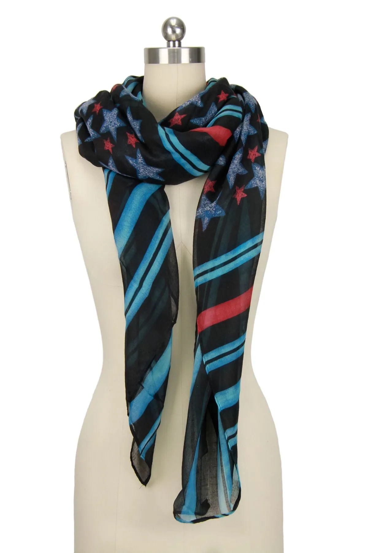 Starry Striped Scarf
