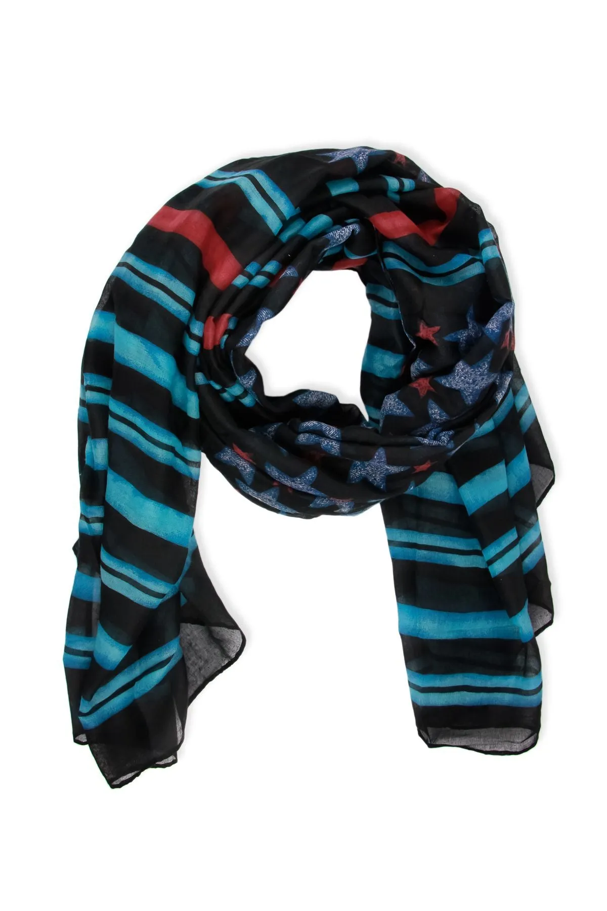 Starry Striped Scarf