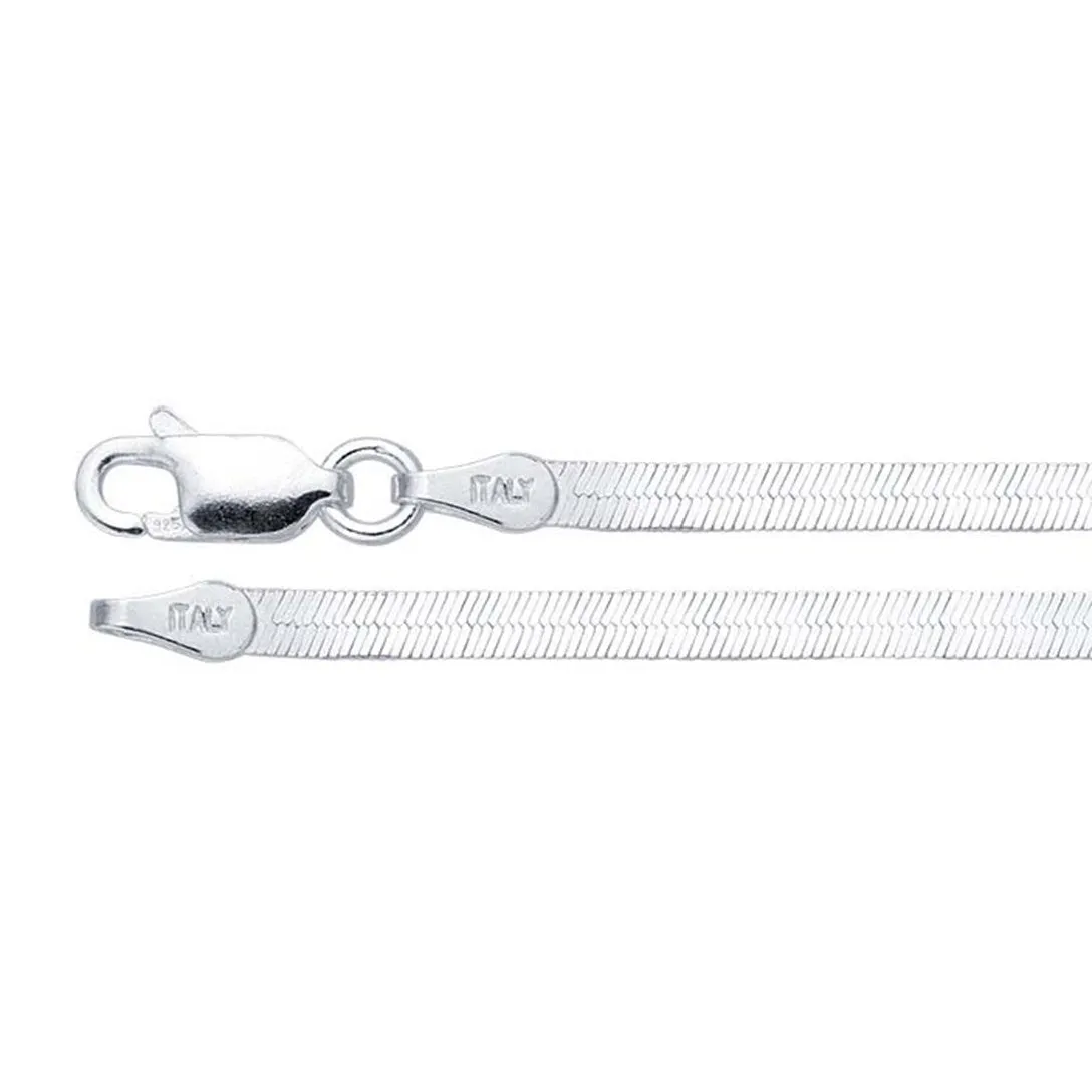 Sterling Silver 2.6mm Herringbone Chain